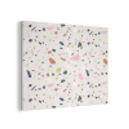 Terrazzo - Patroon - Kleurrijk PET vilt klein 837 -3d