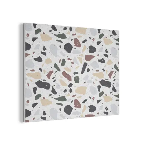 Terrazzo - Patroon - Kleurrijk - Klei PET vilt klein 837 -3d