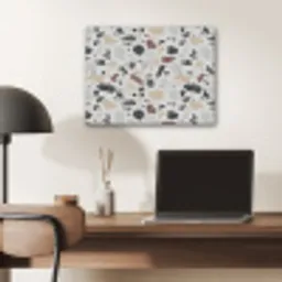 Terrazzo -  Patroon - Kleurrijk - Klei PET vilt klein 837 -sfeer5