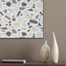 Terrazzo -  Patroon - Kleurrijk - Klei PET vilt klein 837 -sfeer6_closeup