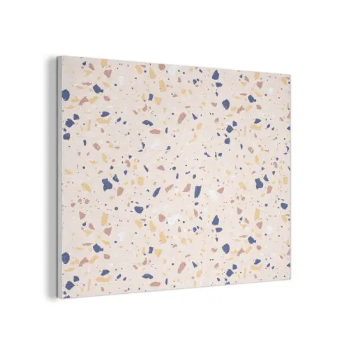 Terrazzo - Patroon - Kleurrijk - Indigo PET vilt klein 837 -3d