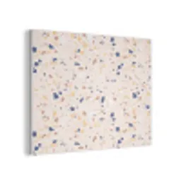 Terrazzo -  Patroon - Kleurrijk - Indigo PET vilt klein 837 -3d