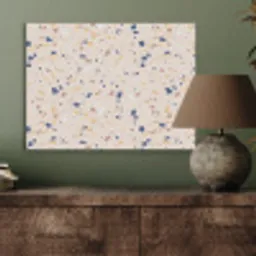 Terrazzo -  Patroon - Kleurrijk - Indigo PET vilt klein 837 -sfeer2