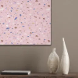 Terrazzo -  Patroon - Kleurrijk - Roze PET vilt klein 837 -sfeer6_closeup