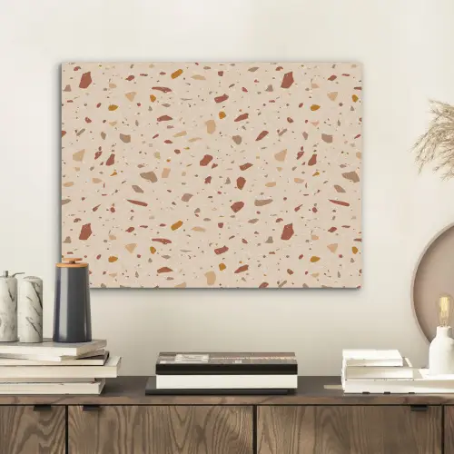 Terrazzo - Patroon - Kleurrijk - Steen PET vilt klein 837 -sfeer1