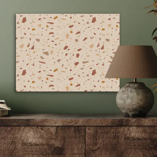 Terrazzo - Patroon - Kleurrijk - Steen PET vilt klein 837 -sfeer2