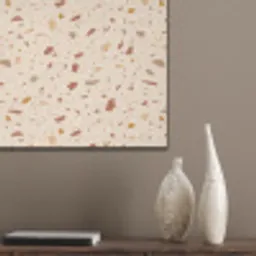Terrazzo -  Patroon - Kleurrijk - Steen PET vilt klein 837 -sfeer6_closeup