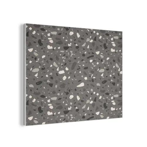 Terrazzo - Patroon - Grijs PET vilt klein 837 -3d
