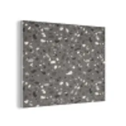 Terrazzo -  Patroon - Grijs PET vilt klein 837 -3d