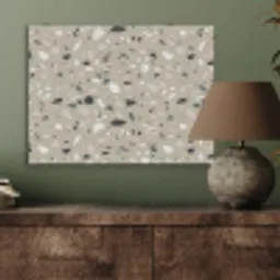 Terrazzo - Patroon - Groen PET vilt klein 837 -sfeer2