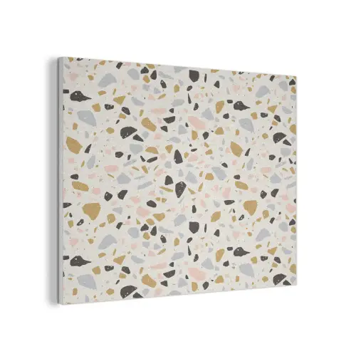 Terrazzo - Patroon - Neutraal - Zacht - Multi PET vilt klein 837 -3d