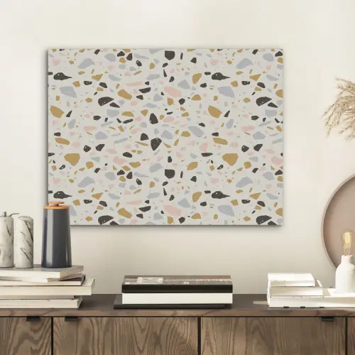 Terrazzo - Patroon - Neutraal - Zacht - Multi PET vilt klein 837 -sfeer1