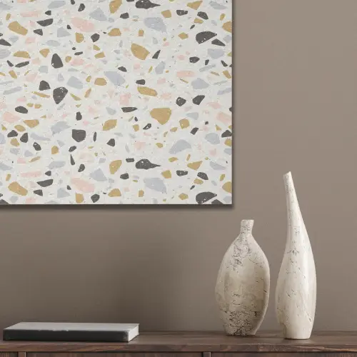 Terrazzo - Patroon - Neutraal - Zacht - Multi PET vilt klein 837 -sfeer6_closeup