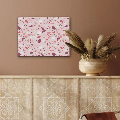 Terrazzo - Patroon - Roze PET vilt klein 837 -sfeer4