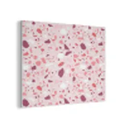 Terrazzo - Patroon - Roze PET vilt klein 837 -3d
