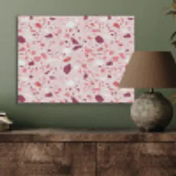 Terrazzo - Patroon - Roze PET vilt klein 837 -sfeer2