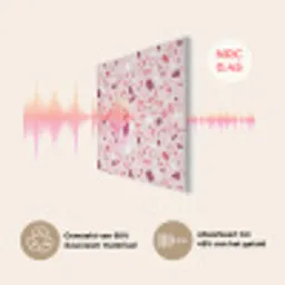 Terrazzo - Patroon - Roze PET vilt klein 837 -USP_NL
