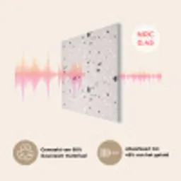 Terrazzo -  Patroon - Zacht - Zwart - Wit PET vilt klein 837 -USP_NL