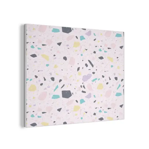 Terrazzo - Patroon - Zacht - Snoep PET vilt klein 837 -3d