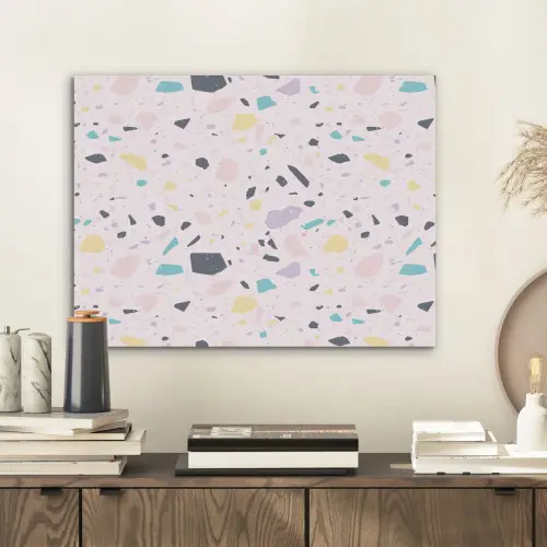 Terrazzo - Patroon - Zacht - Snoep PET vilt klein 837 -sfeer1