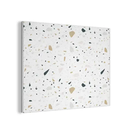 Terrazzo - Patroon - Wit - Neutraal PET vilt klein 837 -3d