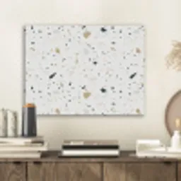 Terrazzo - Patroon - Wit - Neutraal PET vilt klein 837 -sfeer1