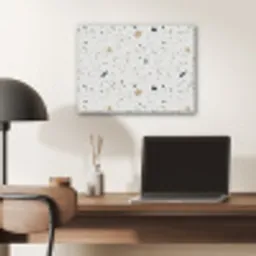 Terrazzo - Patroon - Wit - Neutraal PET vilt klein 837 -sfeer5