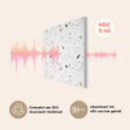 Terrazzo - Patroon - Wit - Neutraal PET vilt klein 837 -USP_NL