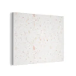 Terrazzo -  Patroon - Wit - Perzik PET vilt klein 837 -3d