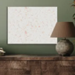 Terrazzo -  Patroon - Wit - Perzik PET vilt klein 837 -sfeer2