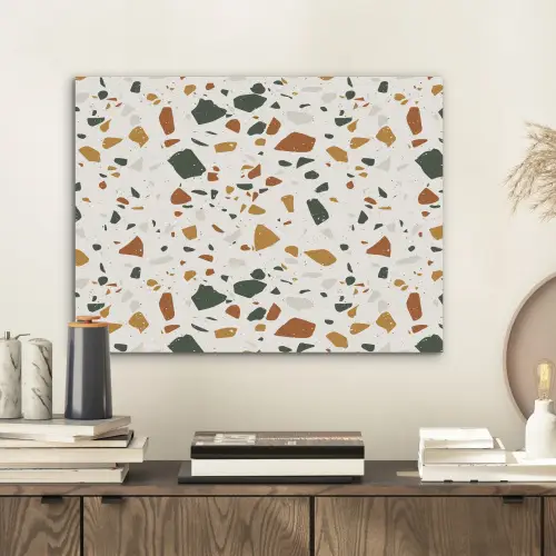Terrazzo - Patroon - Wit - Terra PET vilt klein 837 -sfeer1