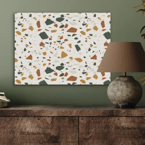 Terrazzo - Patroon - Wit - Terra PET vilt klein 837 -sfeer2