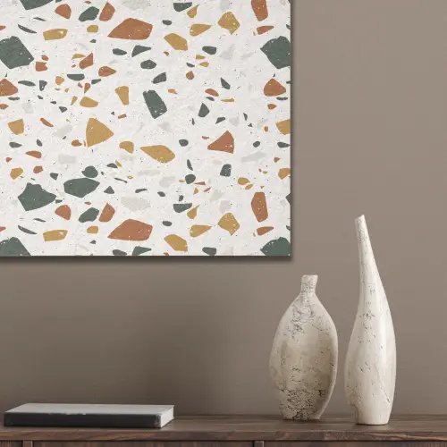 Terrazzo - Patroon - Wit - Terra PET vilt klein 837 -sfeer6_closeup