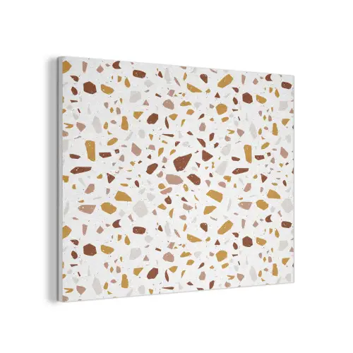 Terrazzo - Patroon - Wit - Urban PET vilt klein 837 -3d