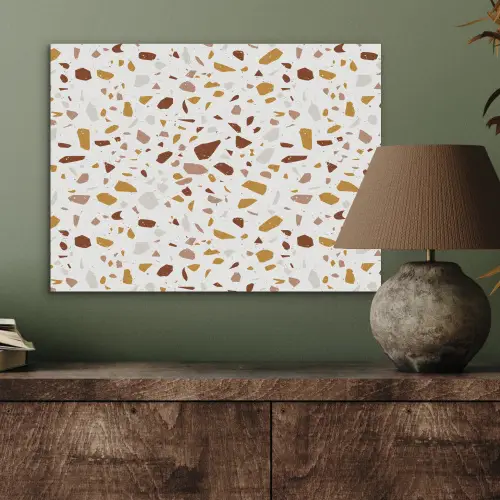 Terrazzo - Patroon - Wit - Urban PET vilt klein 837 -sfeer2