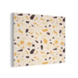 Terrazzo -  Patroon - Geel - PET vilt klein 837 -3d