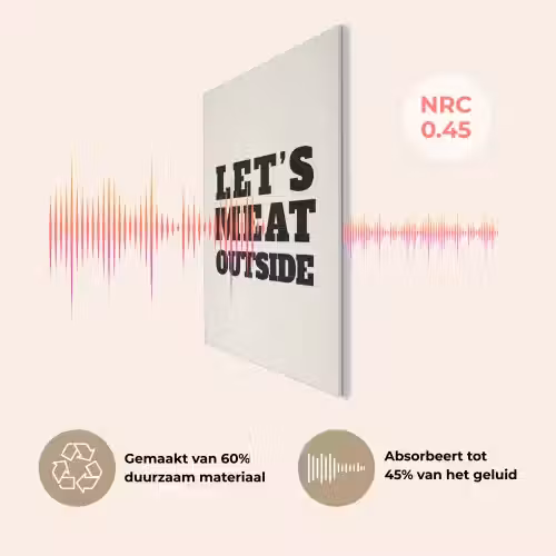 Tekst - Blokletters - Zwart - Vlees PET vilt klein -USP_NL