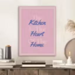 Tekst - Blauw - Keuken - Kader PET vilt klein -sfeer1
