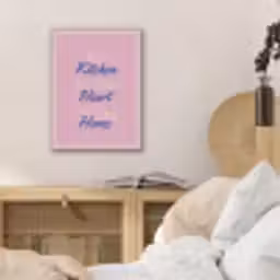 Tekst - Blauw - Keuken - Kader PET vilt klein -sfeer3