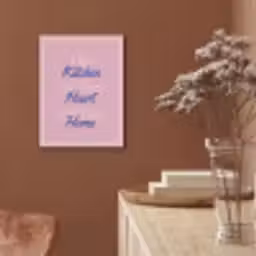 Tekst - Blauw - Keuken - Kader PET vilt klein -sfeer4