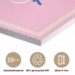 Tekst - Blauw - Keuken - Kader PET vilt klein -closeup_NL
