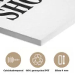 Tekst - Modern - Zwart - Wit PET vilt klein -closeup_NL