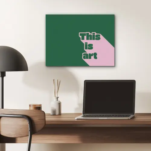 This is art - Schaduw - Roze PET vilt klein -sfeer5