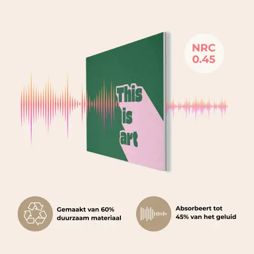 This is art - Schaduw - Roze PET vilt klein -USP_NL