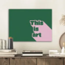 This is art - Schaduw - Roze PET vilt klein -sfeer1