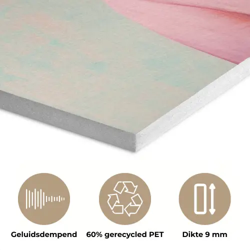 Tijger - Strik - Jasje - Roze PET vilt klein -closeup_NL