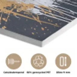 Tijger - Verfspatten - Goud PET vilt klein -closeup_NL