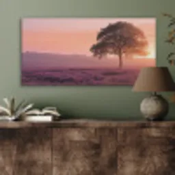 Boom - Heide - Zonsopgang PET vilt middel -sfeer2