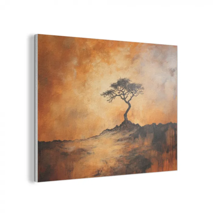 Boom - Landschap - Oranje PET vilt klein -3d
