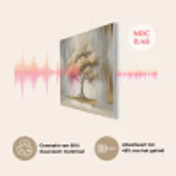 Boom - Bladeren - Abstract - Wit PET vilt klein -USP_NL